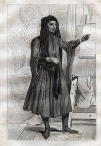 Retrato del pintor italiano Giotto di Bondone (Ambrogiotto di Bondone) de French School