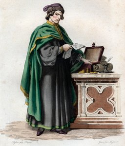 Retrato de Jacques Coeur (1395-1456), comerciante francés de French School