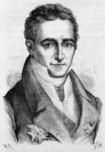Retrato de Jean Baptiste, Conde de Villele, político francés (1773 - 1854) - en “L