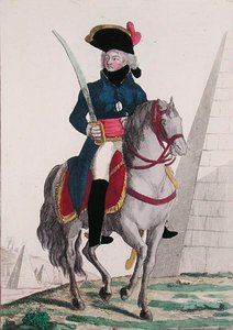 Retrato de Jean Baptiste Kleber (1753-1800) en las Pirámides, finales del siglo XVIII de French School