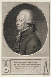 Retrato de Jean Georges Noverre (1727-1810) grabado por B. Roger de French School