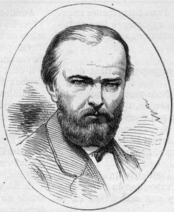 Retrato de Jean Jacques Henner (1829-1905), pintor francés. Grabado en 