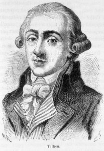 Retrato de Jean Lambert (Jean-Lambert) Tallian, político francés (1767-1820) - en “L
