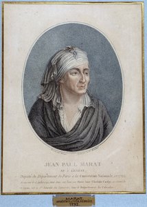 Retrato de Jean Paul Marat (1743-1793), médico, publicista y político francés de French School