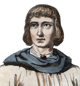 Retrato de Juan de Joinville (1225-1317), cronista de la Francia medieval