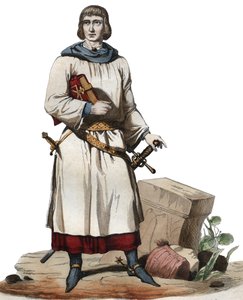 Retrato de Juan de Joinville (1225-1317), cronista de la Francia medieval