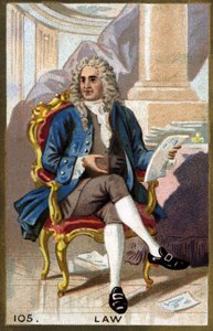 Retrato de John Law (1671-1729). de French School