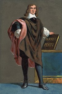 Retrato de John Milton, poeta y ensayista inglés (1608 - 1674) de French School