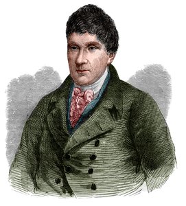 Retrato de John Rennie (1761-1821), ingeniero civil escocés de French School