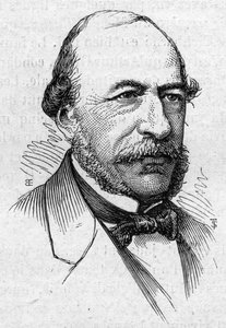 Retrato de Joseph Autran, poeta y académico francés. Grabado en 