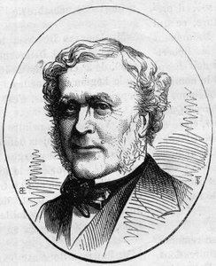 Retrato de Joseph Louis Duc (1802-1879), arquitecto francés. Grabado en “Le Monde Illustré” n°890 del 2 de mayo de 1874