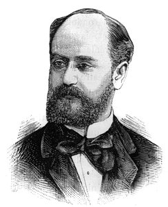 Retrato de Jules Develle (1845-1919), político francés. Grabado en “Le Monde Illustré”, 16 de enero.
