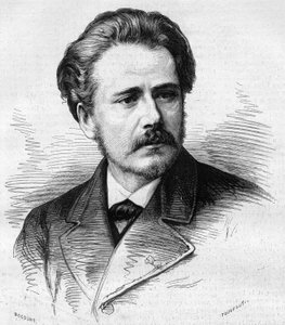 Retrato de Jules Massenet (1842-1912), compositor francés. Grabado en 