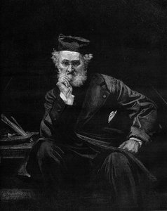 Retrato de Leon Cogniet (1794-1880), pintor francés. Grabado en “Le Monde Illustré” n°1236 del 4 de diciembre de 1880 de French School