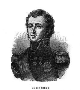 Retrato de Louis Auguste Victor de Ghaisne de Bourmont (1773-1846), mariscal de Francia. Grabado en “Les Illustrations De L