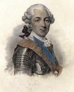Retrato de Louis Jean Marie de Bourbon, duque de Penthievre (1725-1793), gran almirante y mecenas francés. en "Portraits des Hommes Useful".