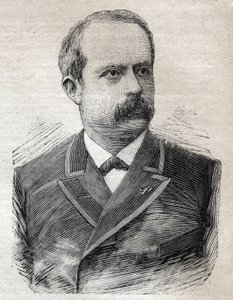 Retrato de Louis Lépine (1846-1933), prefecto de París, en "Le Petit Parisien" el 23/07/1893 (grabado) de French School