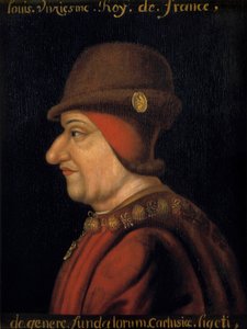 Retrato de Luis XI (1423-1483), Rey de Francia. Escuela francesa del siglo XVII. Plessis-les-Tours de French School