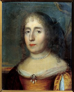 Retrato de Madame de Scudery (o Madeleine de Scuderi, 1607-1701, mujer de letras francesa). Pintura anónima de la escuela francesa de French School