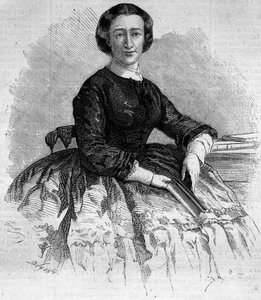 Retrato de María Francisca de Sales (1825-1860), Duquesa de Alba y hermana de la Emperatriz francesa Eugenia de Montijo. Grabado en “Le Monde Illustré” n°180 del 22 de septiembre de 1860