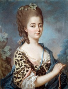 Retrato de Marie Aurora de Sajonia, abuela del escritor George Sand de French School