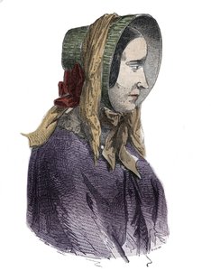 Retrato de Marie Fortunee Capelle, Marie Lafarge (Madame) (1816-1852) criminal francesa - Grabado en “Causas célebres de todos los pueblos” por Armand Fouquier (1817-18?) 1858-1867 - Colección privada de French School