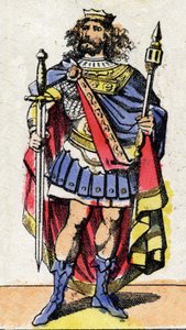 Retrato de Meroveo III (ca. 412-458), Rey de los Francos de 448 a 458. de French School