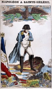 Retrato de Napoleón Bonaparte en Santa Elena. Imagen de Epinal de French School