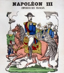 Retrato de Napoleón III. Imagen de Epinal de French School