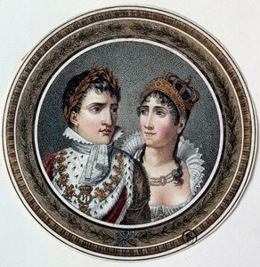 Retrato de Napoleón I (1769-1821) y Josefina de Beauharnais (1763-1814) de French School