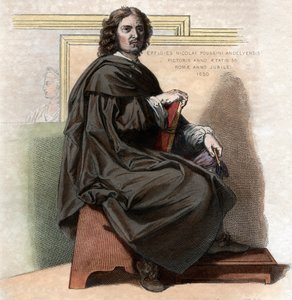Retrato de Nicolas Poussin (1594-1665), pintor francés