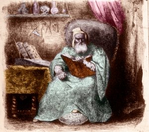 Retrato de Nostradamus, Michel de Notre Dame (Grabado) de French School