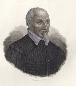 Retrato de Olivier de Serres (1539-1619), agrónomo francés. en "Retratos de Hombres Útiles" de French School