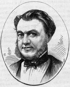 Retrato de Paul Abadie (1812-1884), arquitecto francés. Grabado en “Le Monde Illustré” n°890 del 2 de mayo de 1874