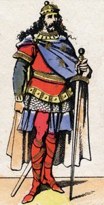Retrato de Pepino el Joven o de Herstal (ca. 653-714) de French School