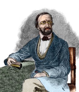 Retrato de Peter Gustav Dirichlet (1805-1859), matemático alemán. Siglo XIX.
