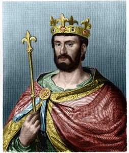 Retrato de Felipe I (1060-1108), Rey de Francia - en “Histoire des Français” por Lavallée, grabado, s.d. de French School
