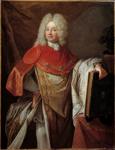 Retrato de Philippe Joseph Perrotin de Barmond, Caballero de San Miguel en gran traje de la Orden