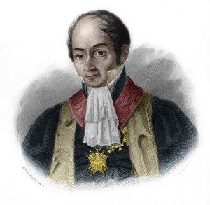 Retrato de Pierre-Francois-Hercule, Conde de Serre (1776-1824), político francés. en “LIBRO DE ORADORES” de Louis de Cormenin Timon. 1842. Colección privada. de French School