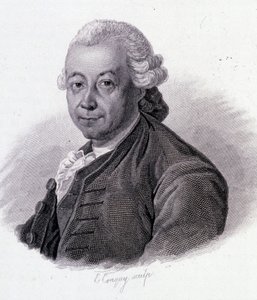 Retrato de Pierre Pepper (1719-1786), explorador francés - en "Retratos de hombres útiles" de French School