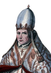 Retrato del Papa Silvestre II (c. 938-1003) de French School