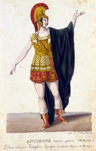 Retrato de Prosper Derivis (1808-1880) en el papel de Antígona en la tragedia lírica 