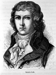 Retrato de Saint-Just (1767 - 1794) - en "L