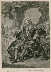 Retrato de Samuel Bernard, grabado por Drevet, después de Hyacinthe Rigaud de French School