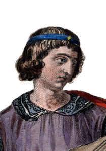 Retrato de Teobaldo I (1201-1253), Conde de Champaña y Rey de Navarra desde 1234