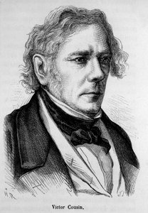 Retrato de Victor Cousin (1792 - 1867), filósofo francés - en “L