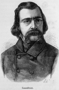 Retrato de Victor Recital (1808 - 1893) filósofo y economista francés - en "L