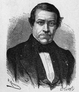 Retrato de Wheatstone (1802 - 1875), inventor en el campo de la telegrafía - en 