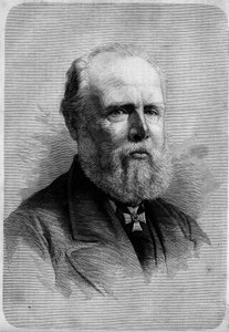 Retrato de Guillermo III (1817-1890), Rey de Holanda. Grabado en "Le Monde Illustré" n°1139 del 25 de enero de French School
