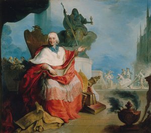 Retrato del cardenal Louis Antoine de Noailles (1651-1729), arzobispo de París